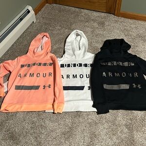 Set of 3 Under Armour women’s hoodies.  Size Small.